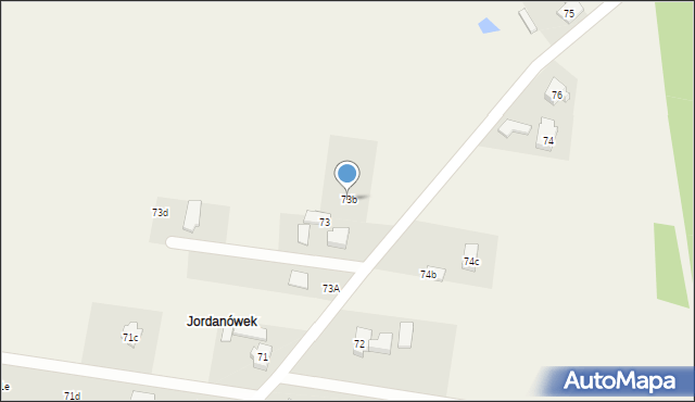 Jordanów, Jordanów, 73b, mapa Jordanów