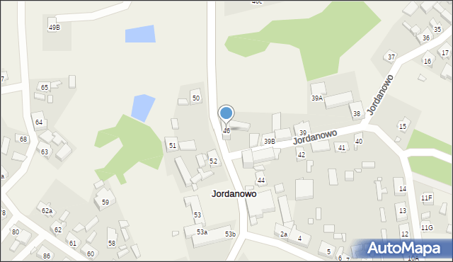 Jordanowo, Jordanowo, 46, mapa Jordanowo