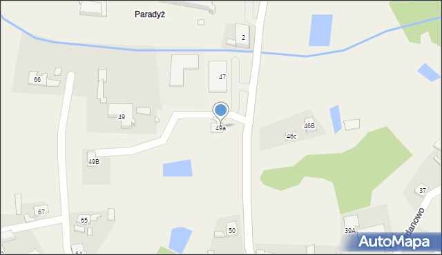 Jordanowo, Jordanowo, 49a, mapa Jordanowo