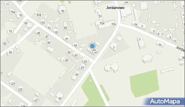 Jordanowo, Jordanowo, 55, mapa Jordanowo