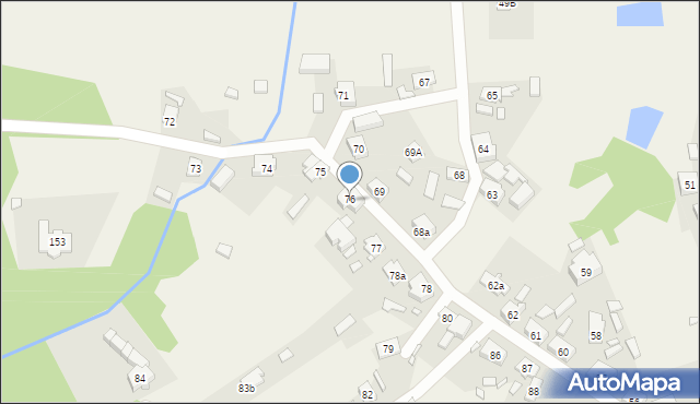 Jordanowo, Jordanowo, 76, mapa Jordanowo
