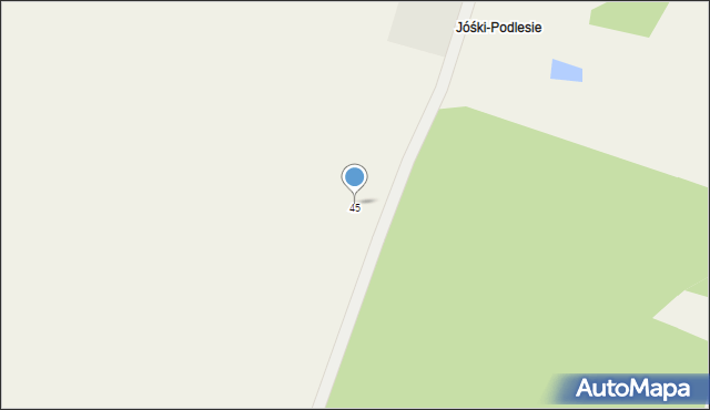 Jośki, Jośki, 45, mapa Jośki