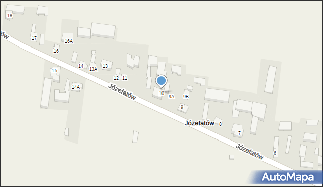 Józefatów, Józefatów, 10, mapa Józefatów