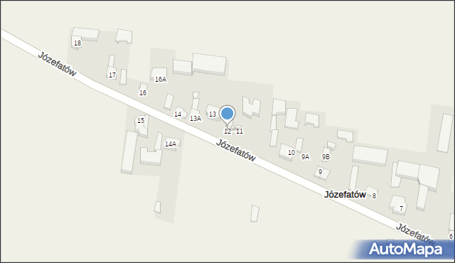 Józefatów, Józefatów, 12, mapa Józefatów