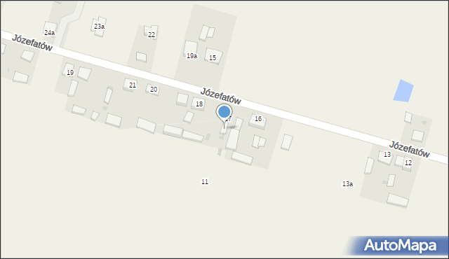 Józefatów, Józefatów, 13, mapa Józefatów