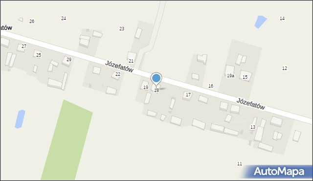 Józefatów, Józefatów, 18, mapa Józefatów