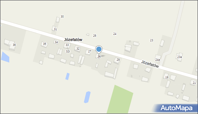 Józefatów, Józefatów, 25, mapa Józefatów