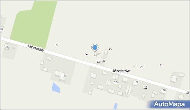 Józefatów, Józefatów, 33, mapa Józefatów