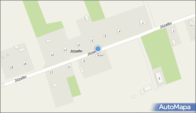 Józefin, Józefin, 7, mapa Józefin