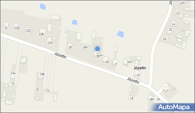 Józefin, Józefin, 29, mapa Józefin