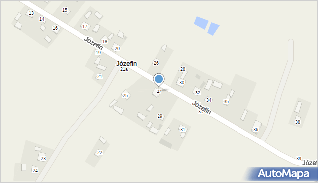 Józefin, Józefin, 27, mapa Józefin