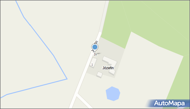 Józefin, Józefin, 1b, mapa Józefin