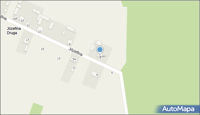 Józefina, Józefina, 6, mapa Józefina