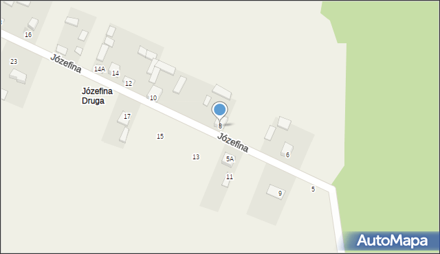 Józefina, Józefina, 8, mapa Józefina
