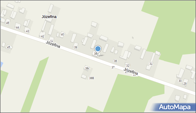 Józefina, Józefina, 38a, mapa Józefina