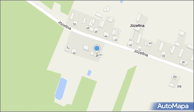 Józefina, Józefina, 45, mapa Józefina