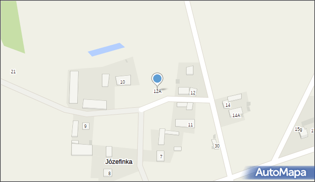 Józefinka, Józefinka, 12A, mapa Józefinka