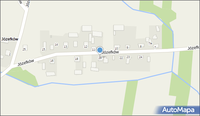 Józefków, Józefków, 19, mapa Józefków