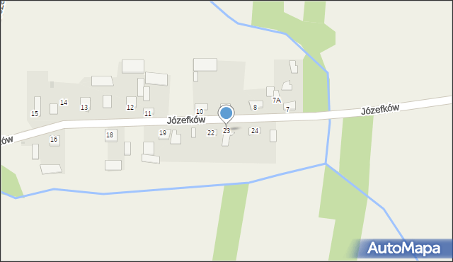 Józefków, Józefków, 23, mapa Józefków