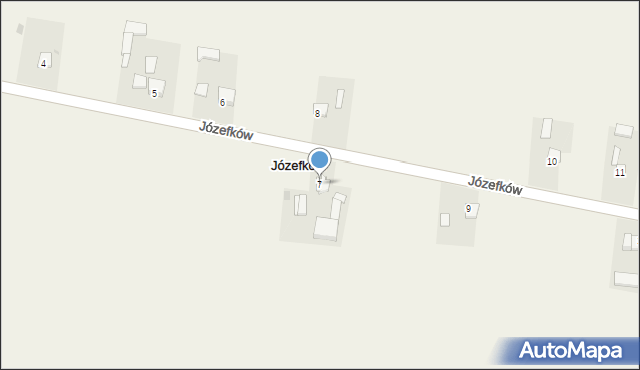 Józefków, Józefków, 7, mapa Józefków