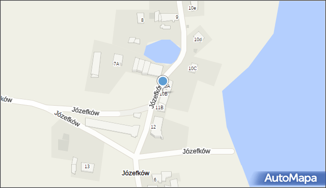 Józefków, Józefków, 10B, mapa Józefków