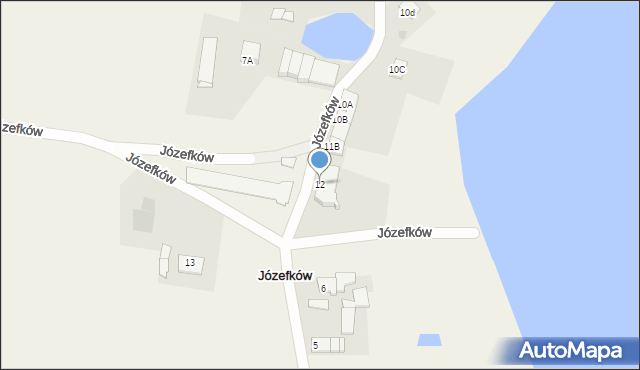 Józefków, Józefków, 12, mapa Józefków