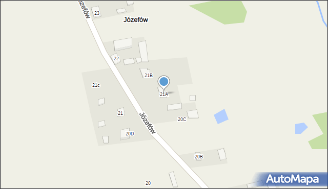 Józefów, Józefów, 21A, mapa Józefów