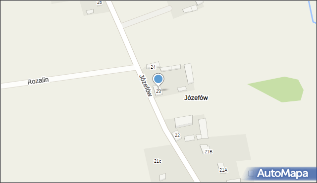 Józefów, Józefów, 23, mapa Józefów