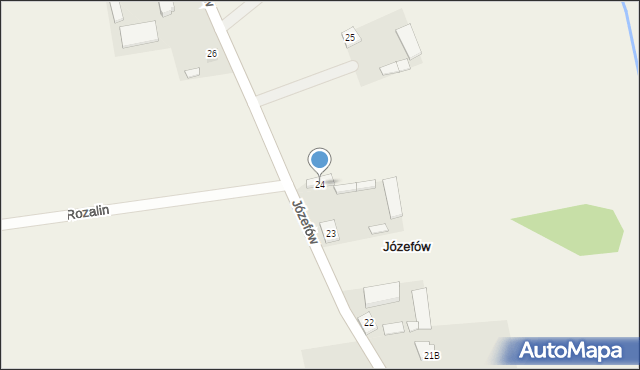 Józefów, Józefów, 24, mapa Józefów