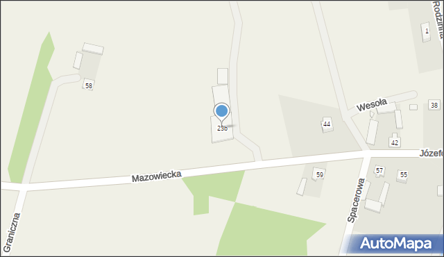 Józefów, Józefów, 23b, mapa Józefów