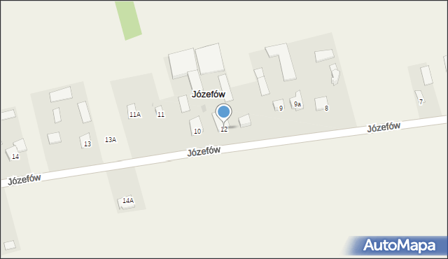 Józefów, Józefów, 12, mapa Józefów