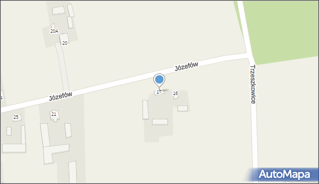 Józefów, Józefów, 17, mapa Józefów