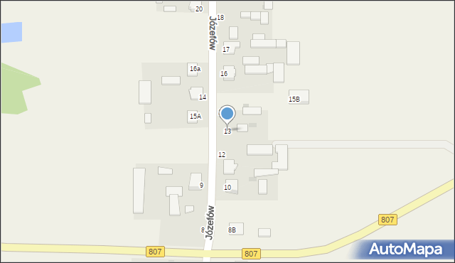 Józefów, Józefów, 13, mapa Józefów
