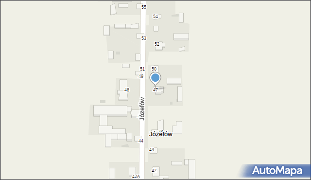 Józefów, Józefów, 47, mapa Józefów