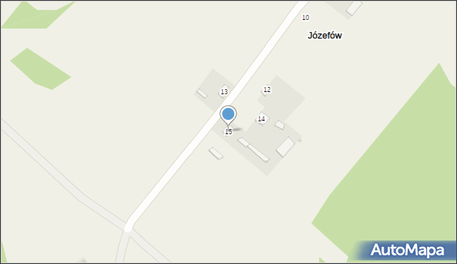 Józefów, Józefów, 15, mapa Józefów