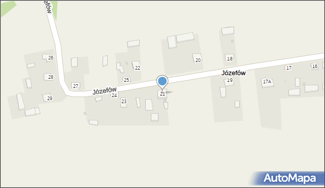 Józefów, Józefów, 21, mapa Józefów