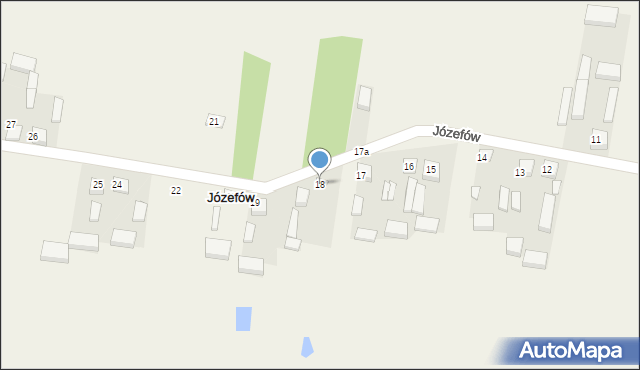 Józefów, Józefów, 18, mapa Józefów