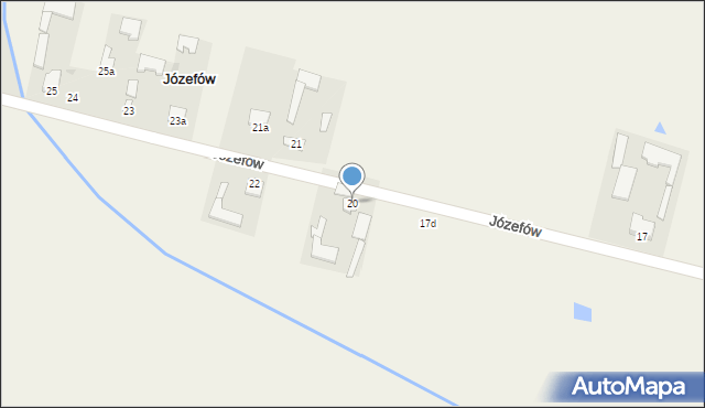 Józefów, Józefów, 20, mapa Józefów