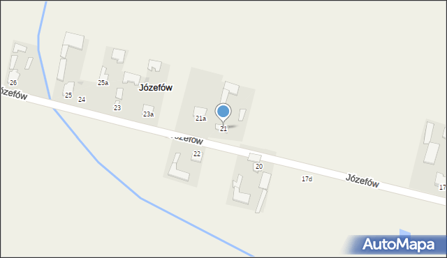 Józefów, Józefów, 21, mapa Józefów