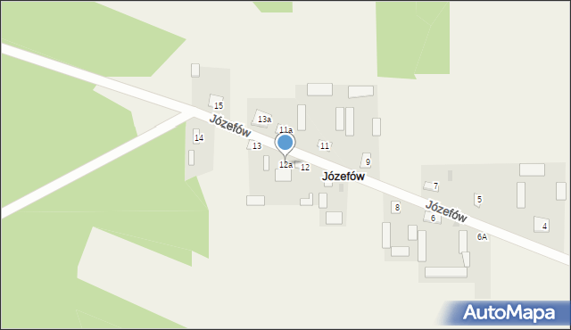 Józefów, Józefów, 12a, mapa Józefów