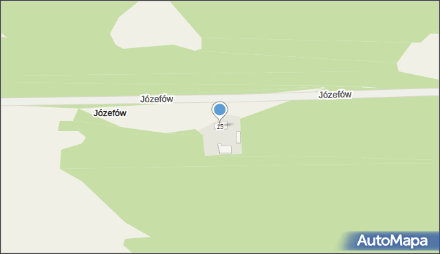 Józefów, Józefów, 15, mapa Józefów