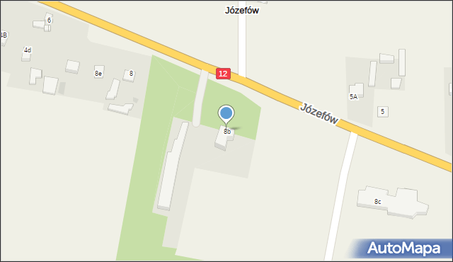 Józefów, Józefów, 8b, mapa Józefów