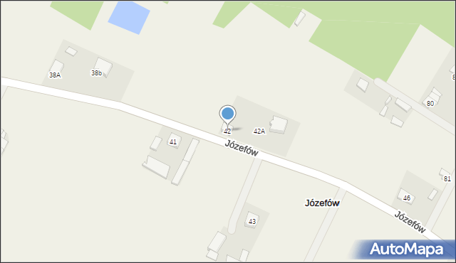 Józefów, Józefów, 42, mapa Józefów