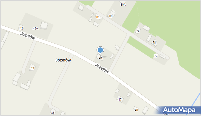 Józefów, Józefów, 46, mapa Józefów