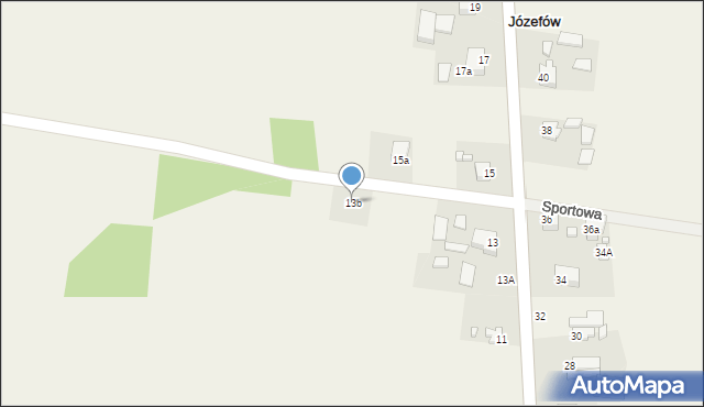 Józefów, Józefów, 13b, mapa Józefów