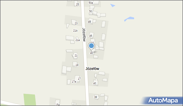 Józefów, Józefów, 42, mapa Józefów