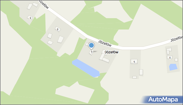 Józefów, Józefów, 7, mapa Józefów