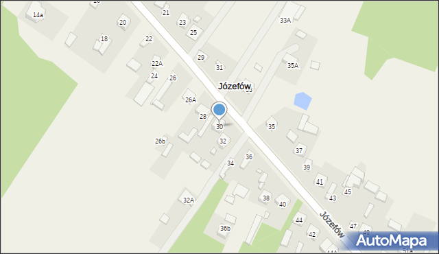 Józefów, Józefów, 30, mapa Józefów