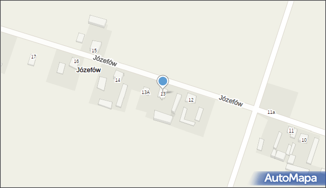 Józefów, Józefów, 13, mapa Józefów