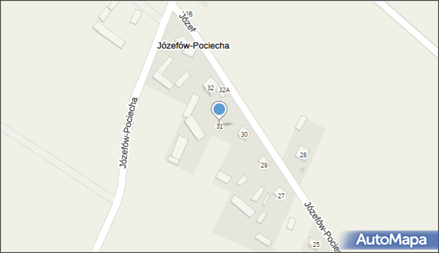 Józefów-Pociecha, Józefów-Pociecha, 31, mapa Józefów-Pociecha